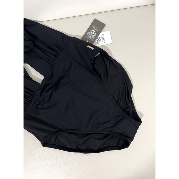 Vince Camuto Black Convertible One Piece Swimsuit Size 12 - Picture 3 of 8
